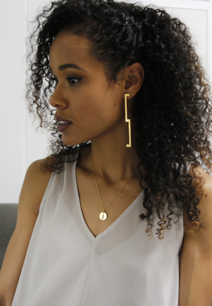 Numeral 5 Earring